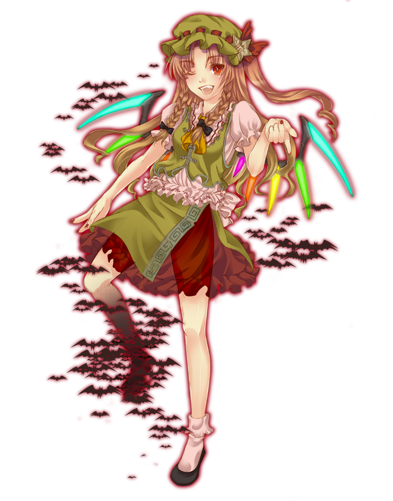 flandre scarlet and hong meiling (touhou) drawn by te_okure