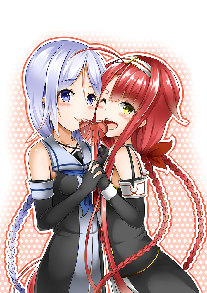 kawakaze, umikaze, and kawakaze kai ni (kantai collection) drawn by kinata_(area7)