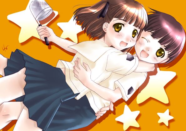 aihara nana and satonaka narumi (kimi kiss) drawn by karamiti