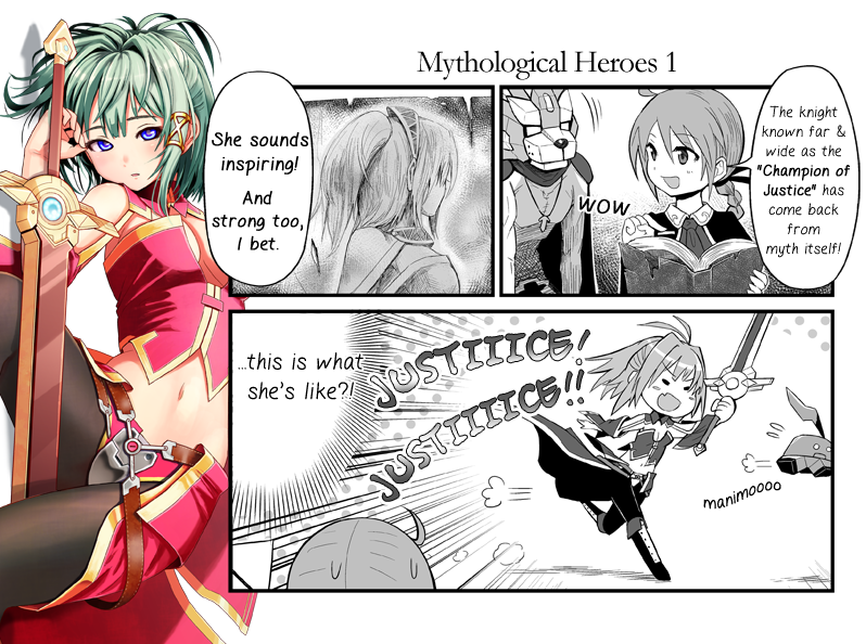icy, lios, manimo, and justicia (cosmic break) drawn by morizo_cs