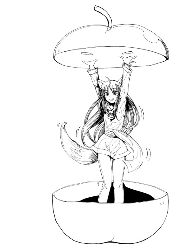 holo (spice and wolf and 1 more) drawn by morisoban