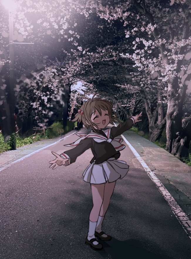 kinomoto sakura (cardcaptor sakura) drawn by anzu_(01010611)
