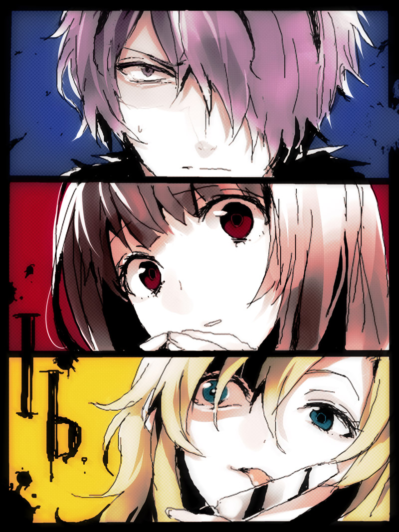 ib, mary, and garry (ib) drawn by arisaka_ako