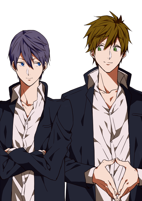 tachibana makoto and nanase haruka (free!) drawn by masui_(hjymkn)