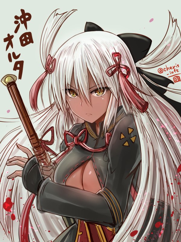 okita souji and okita souji alter (fate and 1 more) drawn by haura_akitoshi