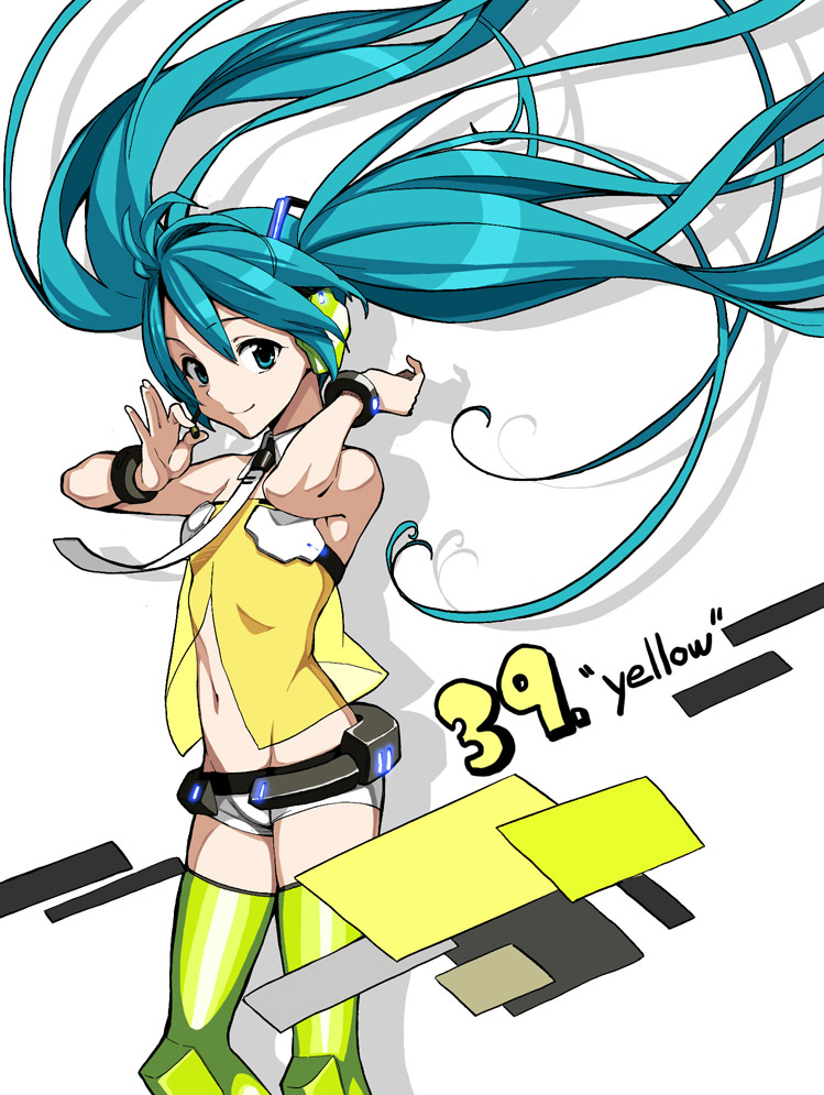 hatsune miku (vocaloid and 3 more) drawn by fujimaru_(bluebrand)