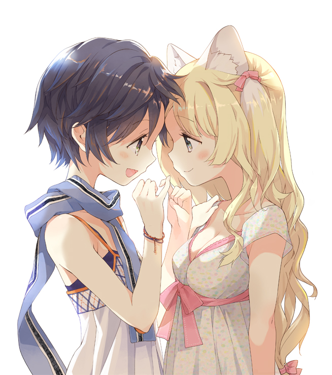 nekomiya miu and ooga miko (original and 1 more) drawn by tiv