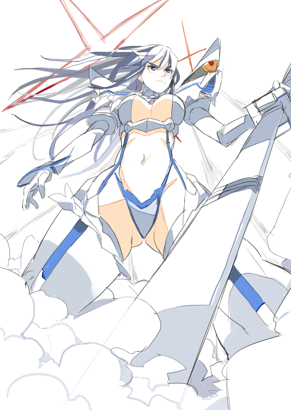 kiryuuin satsuki and junketsu (kill la kill) drawn by super_rakugaki