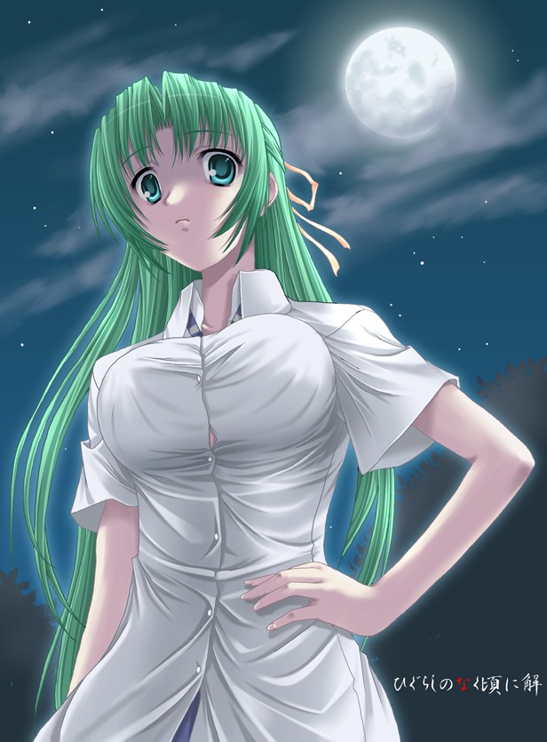 sonozaki shion (higurashi no naku koro ni) drawn by miyai_sen