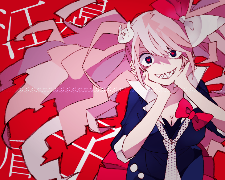 enoshima junko (danganronpa and 1 more) drawn by 4_(nakajima4423)