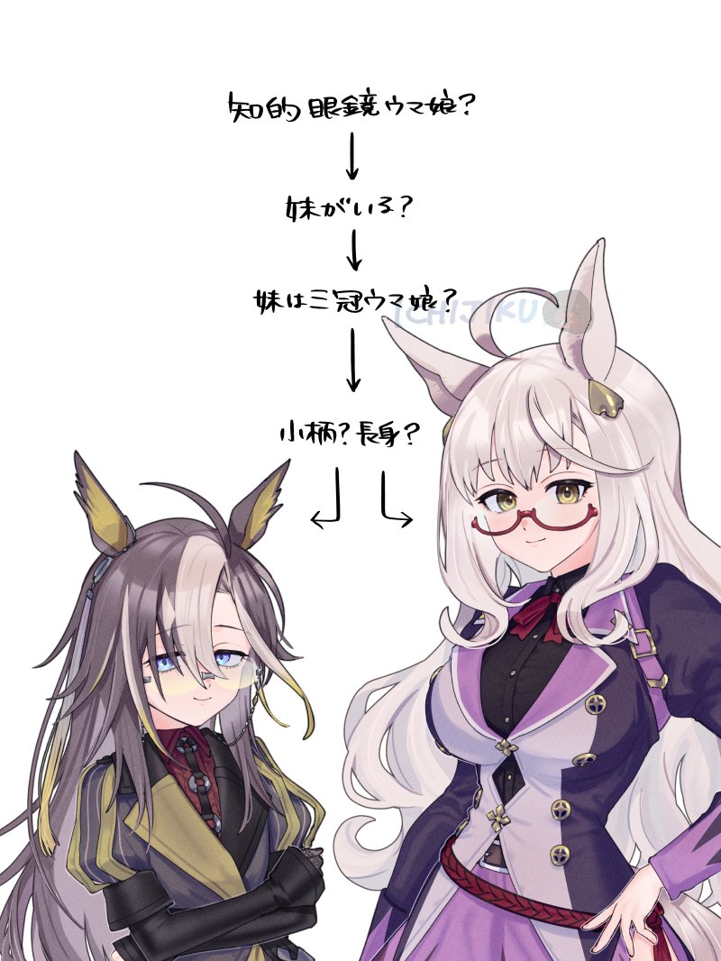 biwa hayahide and dream journey (umamusume) drawn by fig_(lchijiku)