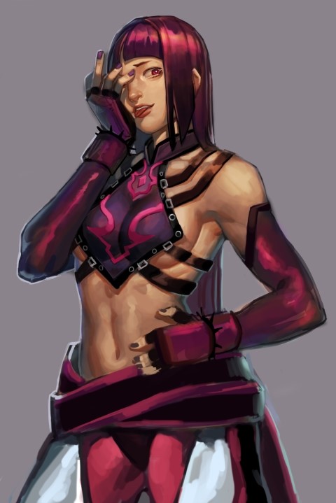 han juri (street fighter and 1 more) drawn by bam_(s2leona)