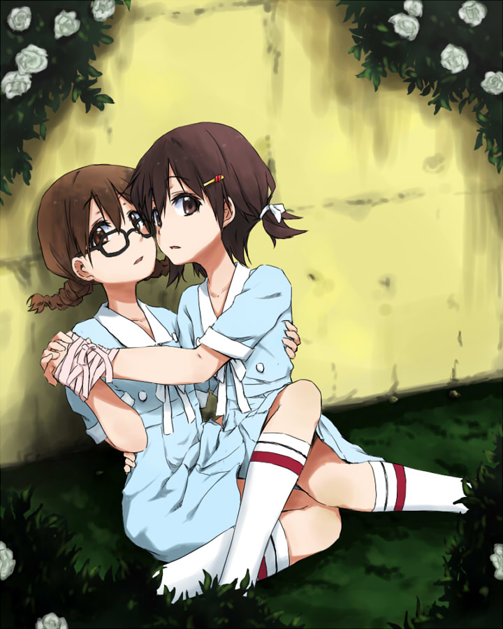 hirasawa yui and manabe nodoka (k-on! and 1 more) drawn by kagiana