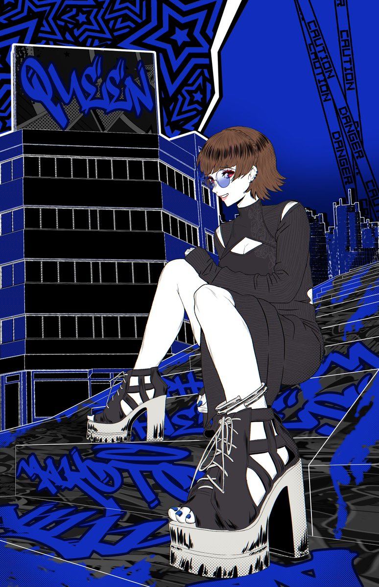niijima makoto (persona and 1 more) drawn by may_(may_lee8)
