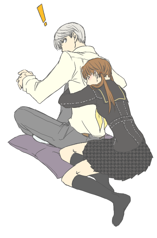 narukami yu and doujima nanako (persona and 1 more) drawn by magi12