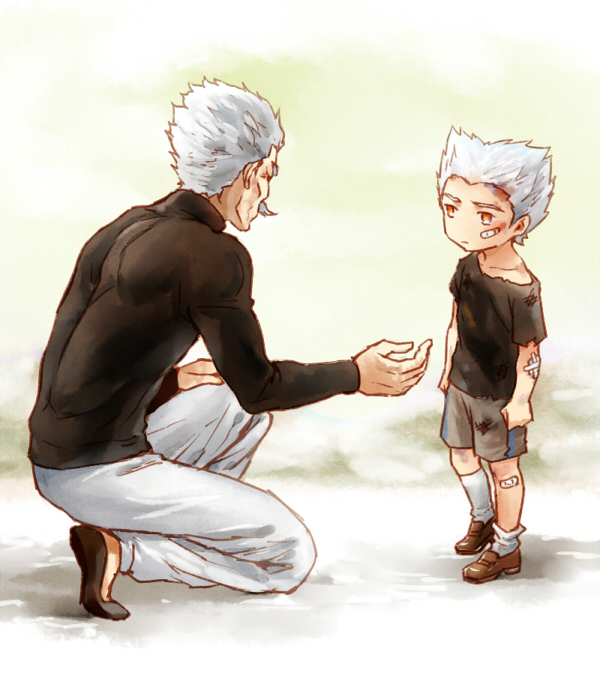 garou and bang (one-punch man) drawn by changye
