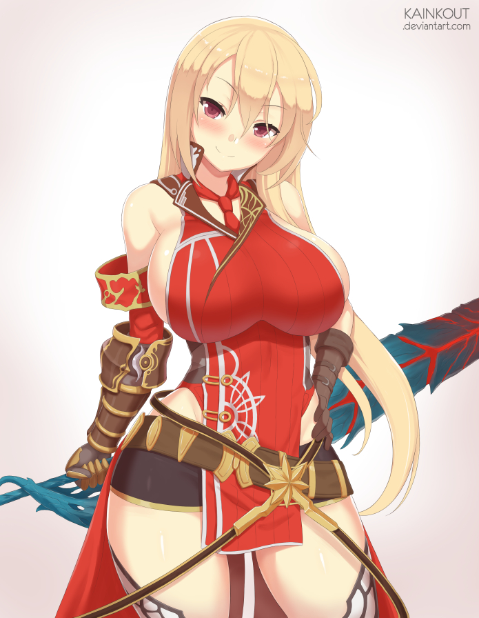 souji and arnas (senran kagura and 2 more) drawn by kainkout