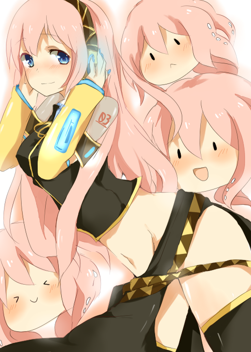 megurine luka and takoluka (vocaloid) drawn by mono_(recall)
