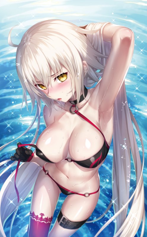 jeanne d'arc alter (fate and 1 more) drawn by hisasi