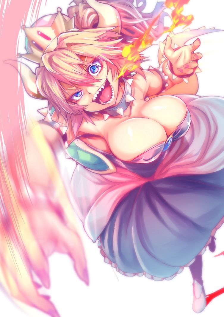 bowsette (mario and 1 more) drawn by wisespeak