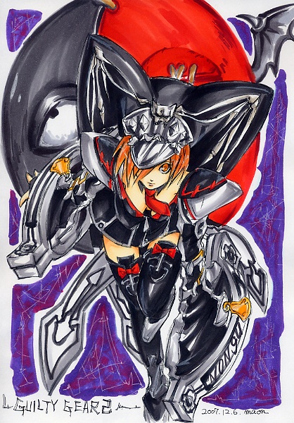 lucifero and valentine (guilty gear and 1 more) drawn by maon