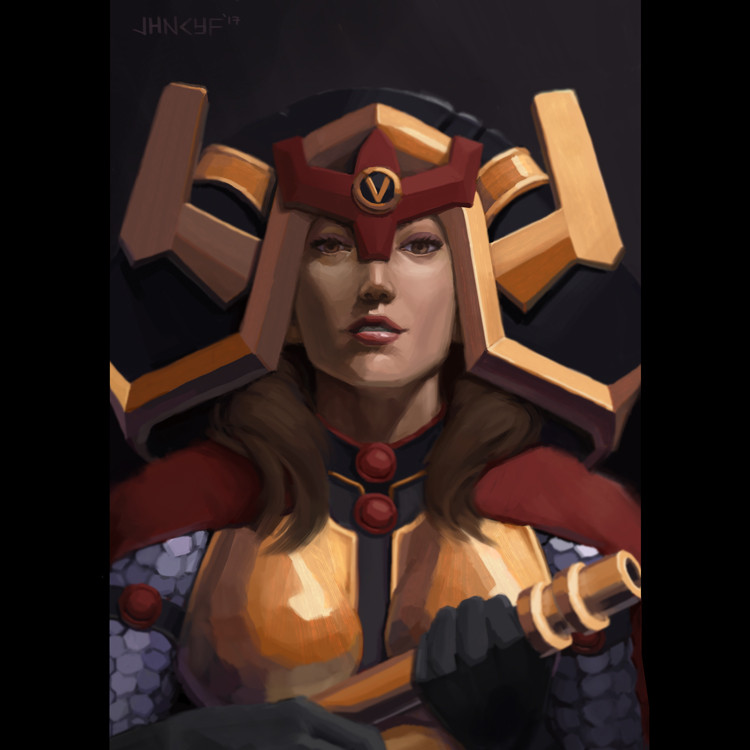big barda (dc comics and 1 more) drawn by chanyikfai