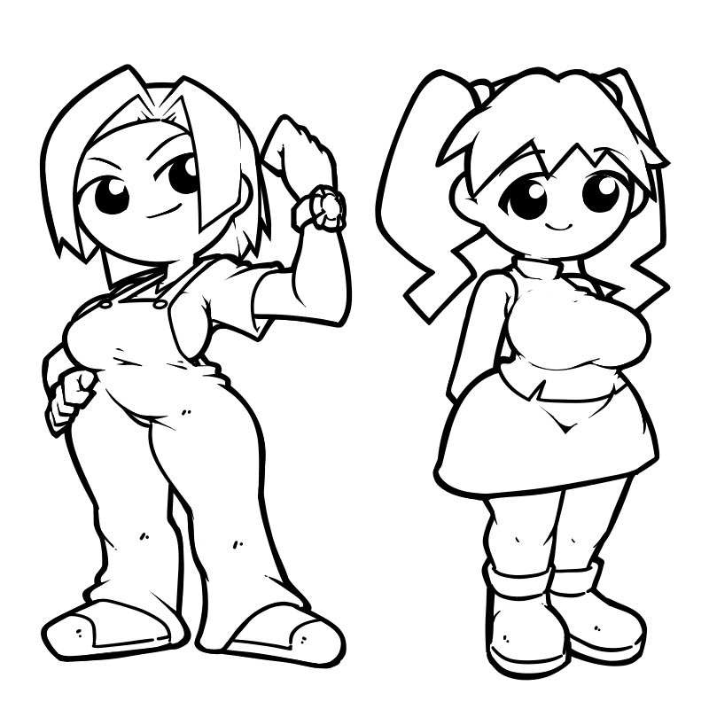 junmai karin and amazake arika (medarot) drawn by name_omoitukan2
