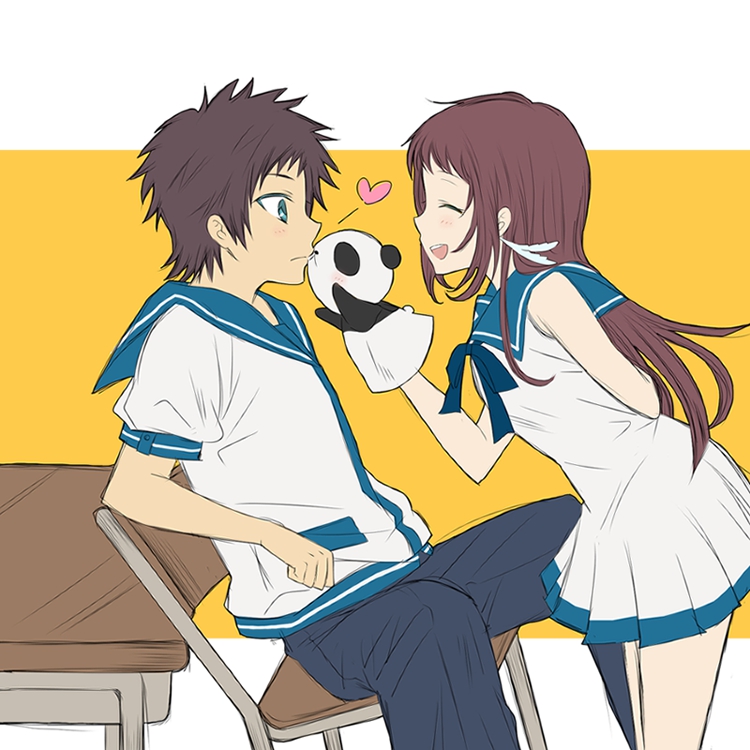 mukaido manaka and sakishima hikari (nagi no asukara) drawn by kotokoto_(mitsuyoshi0211)