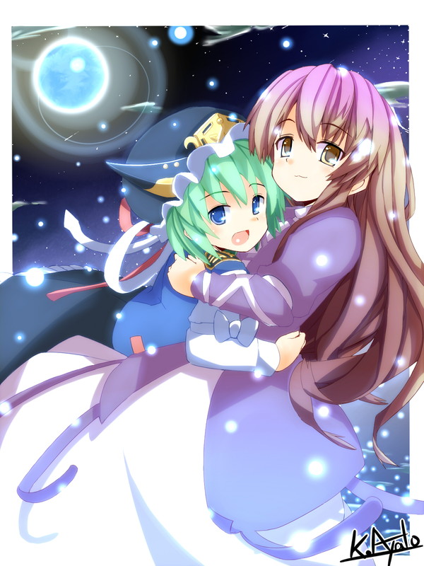 hijiri byakuren and shiki eiki (touhou) drawn by kusanagi_ayato