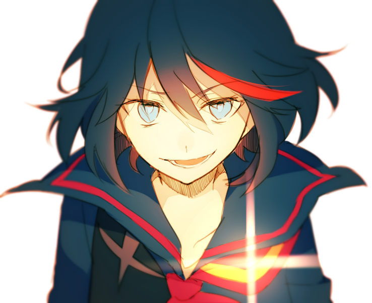 matoi ryuuko and senketsu (kill la kill) drawn by achiki