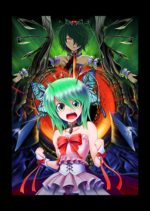wriggle nightbug and princess wriggle (touhou) drawn by aozora_market