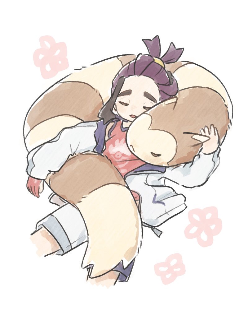 kieran and furret (pokemon and 1 more) drawn by mtitp54