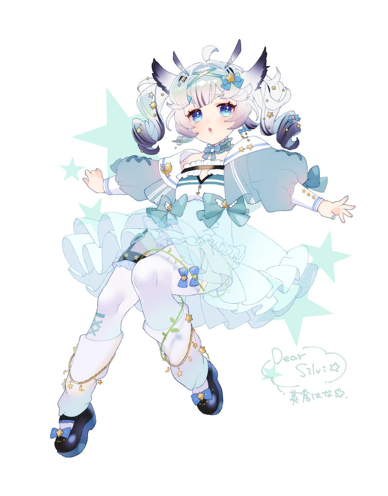 mikazuki silvi (indie virtual youtuber) drawn by eikura_hana