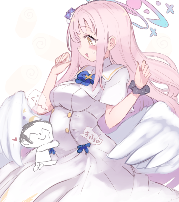 sensei, doodle sensei, and mika (blue archive) drawn by utopia_(utopiavl)