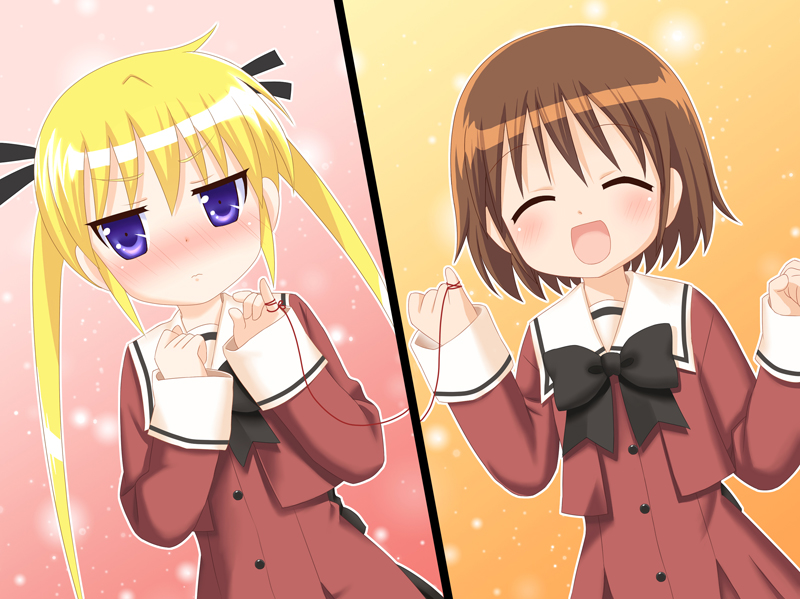 sonya and oribe yasuna (kill me baby and 2 more) drawn by xiaolin123