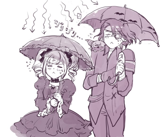 kanzaki ranko, asselin bb ii, and satan (idolmaster and 2 more) drawn by tori_(driftwood)