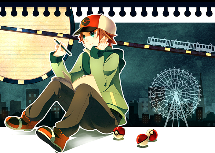hilbert (pokemon and 1 more) drawn by himari_g_(sr)