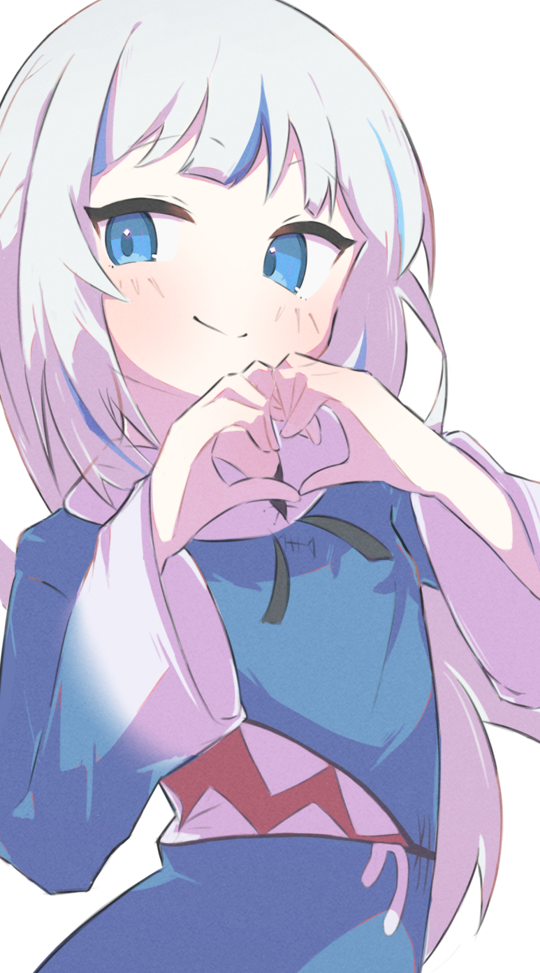 gawr gura (hololive and 1 more) drawn by inaririn