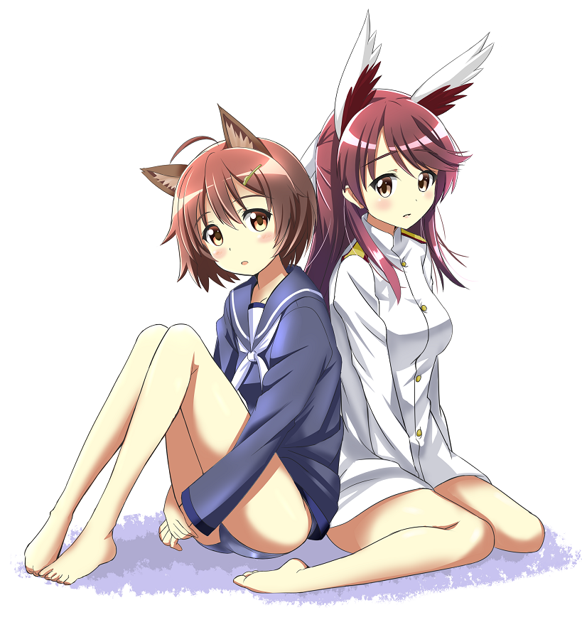 karibuchi hikari and karibuchi takami (world witches series and 1 more) drawn by re:d_(red_liquid)