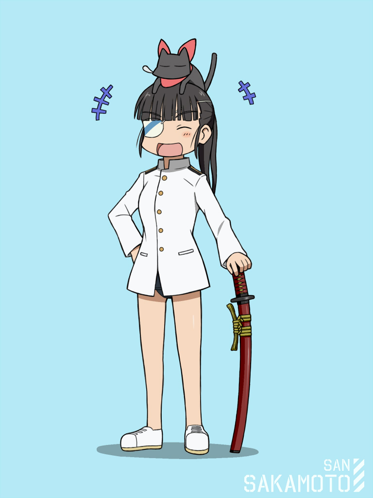 sakamoto mio and sakamoto (world witches series and 2 more) drawn by oniyan