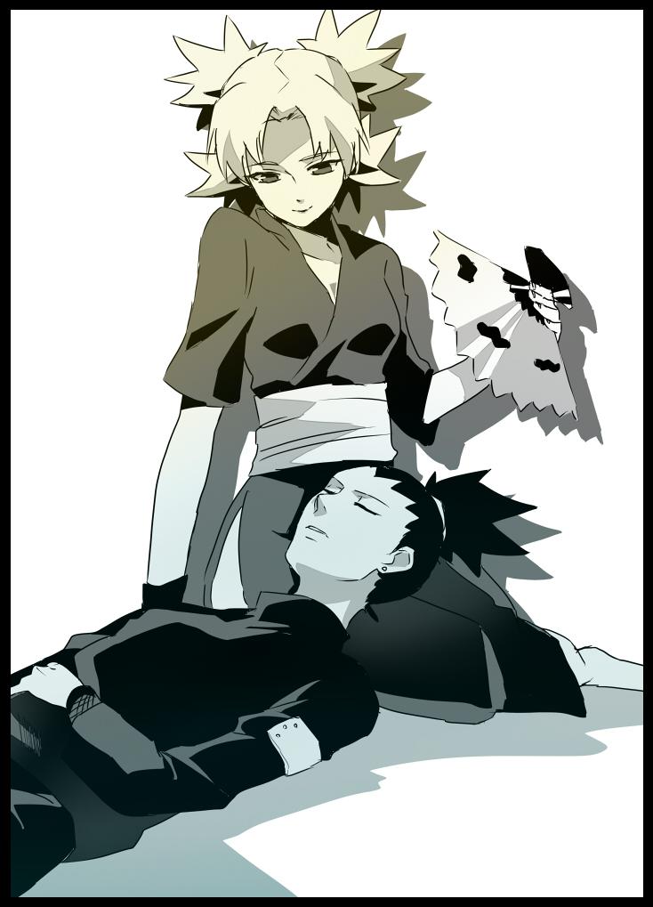 temari and nara shikamaru (naruto and 1 more) drawn by syaruro-to