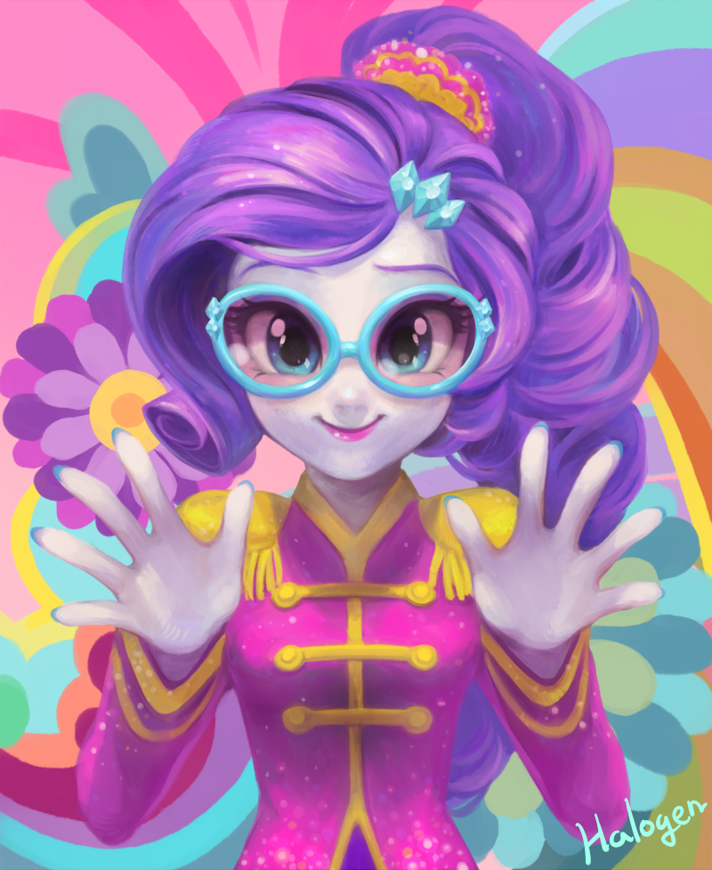rarity (my little pony and 2 more) drawn by halogenkn