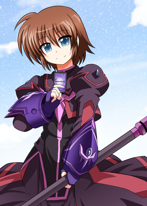 stern the destructor and luciferion (lyrical nanoha and 1 more) drawn by azumaya_hironaru