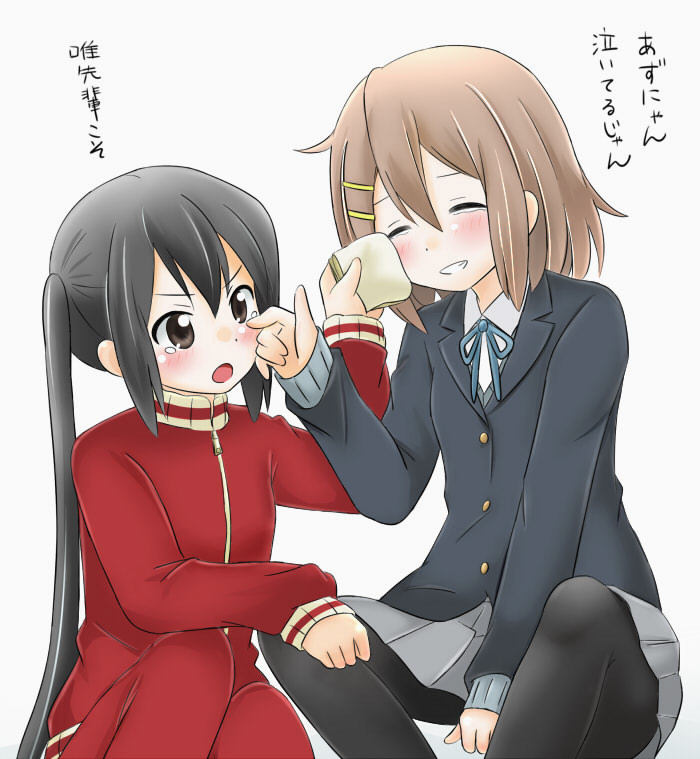 nakano azusa and hirasawa yui (k-on!) drawn by maka_(hyougenbu)