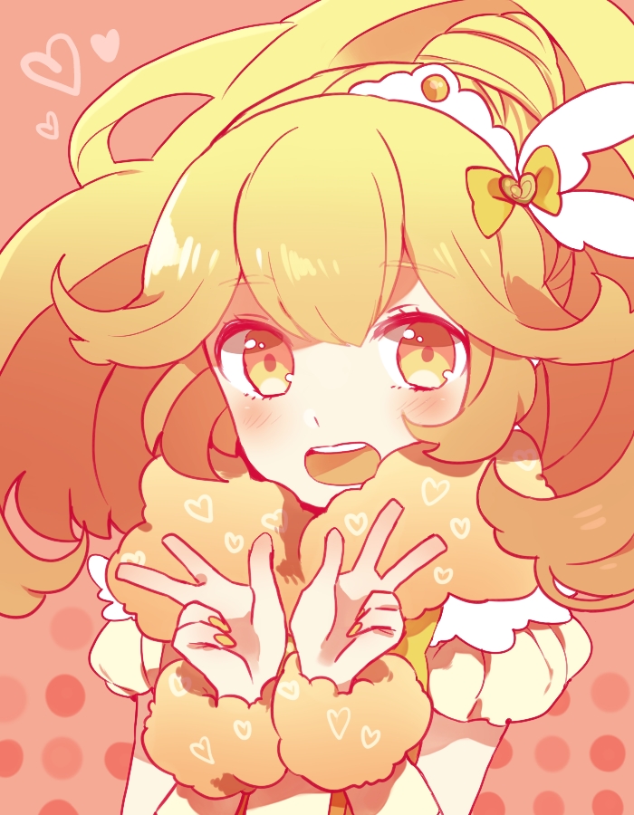 kise yayoi and cure peace (precure and 1 more) drawn by hayashi_(kanzume)