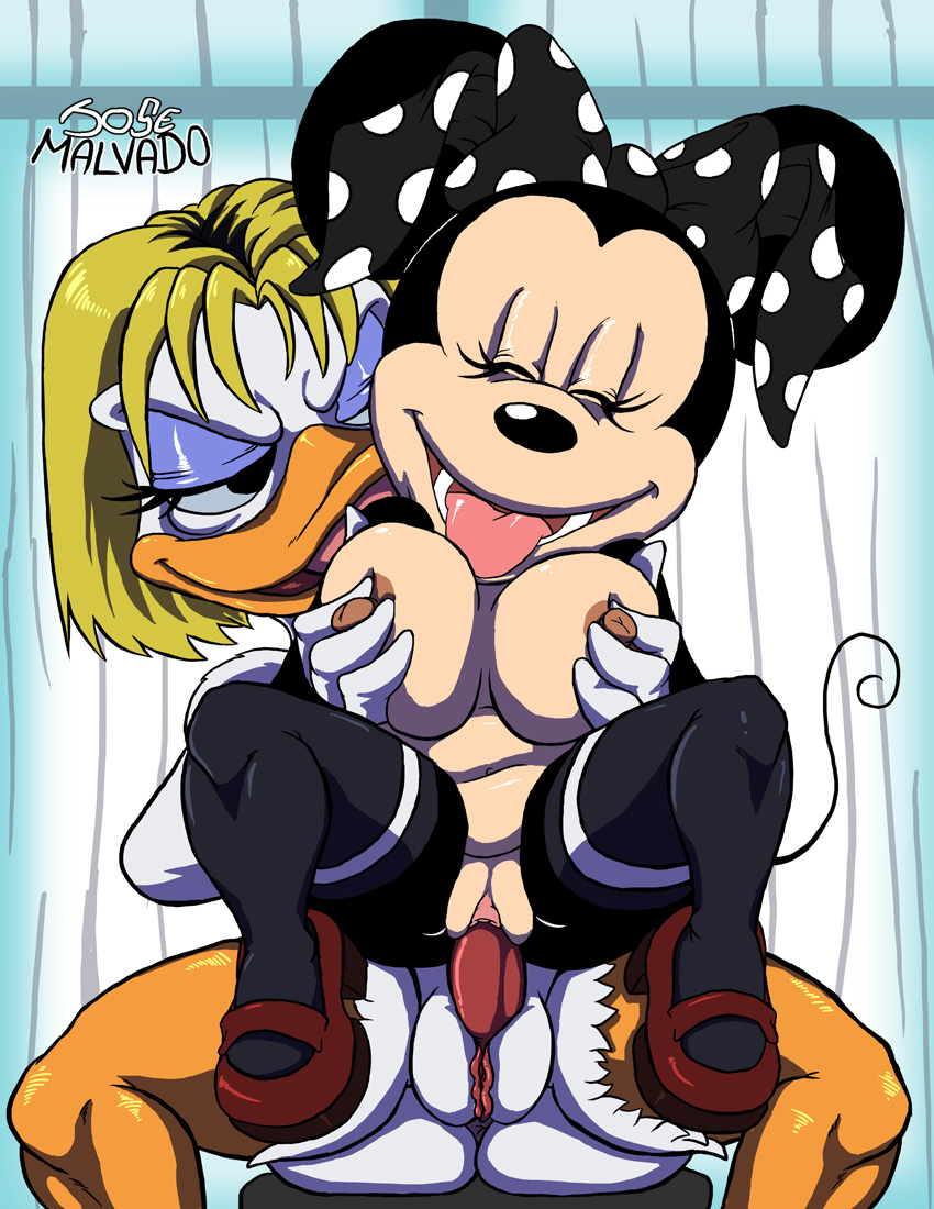 minnie mouse and daisy duck (mickey mouse & friends) drawn by jose_malvado