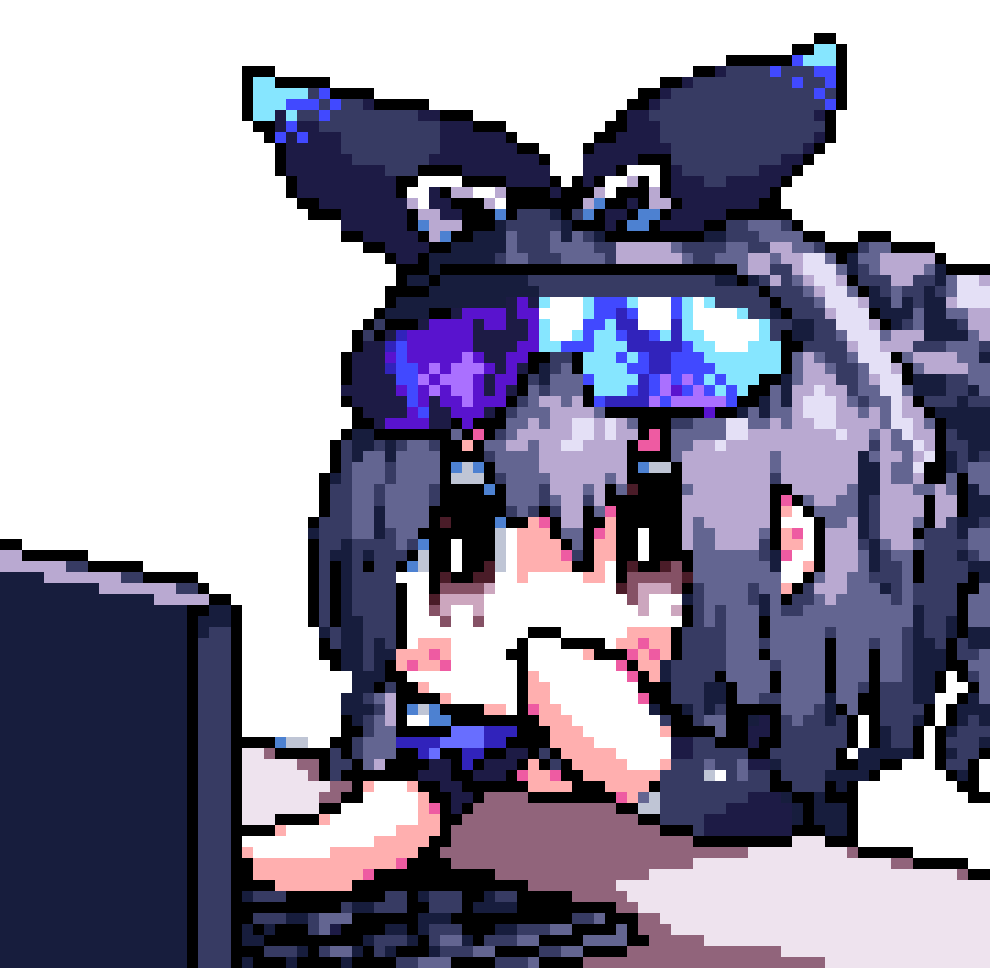 silver wolf (honkai and 1 more) drawn by downvote_(downvote_me)