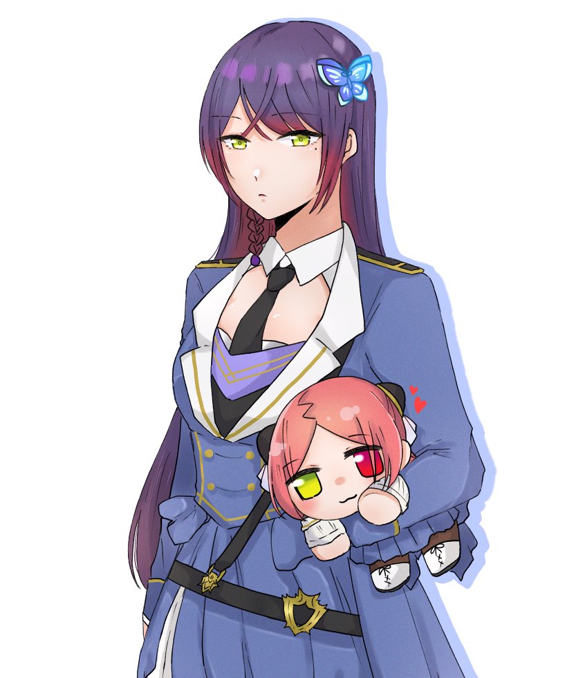 funada kiito and shiba tomoshibi (assault lily) drawn by nigari_(ngari_0115)