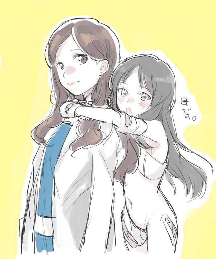 minashiro tsubaki and minashiro saya (soukyuu no fafner) drawn by bukiyama