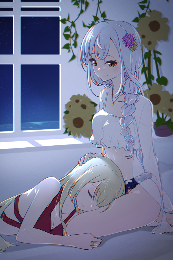 kon kanaho and miyagawa takane (assault lily) drawn by morugen